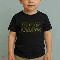 Stop Wars Funny Toddler T-Shirt thumb 2