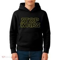 Stop Wars Funny Kids Hoodie thumb 4
