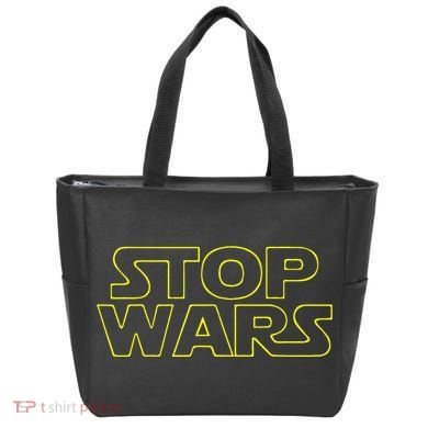 Stop Wars Funny Tote Bag