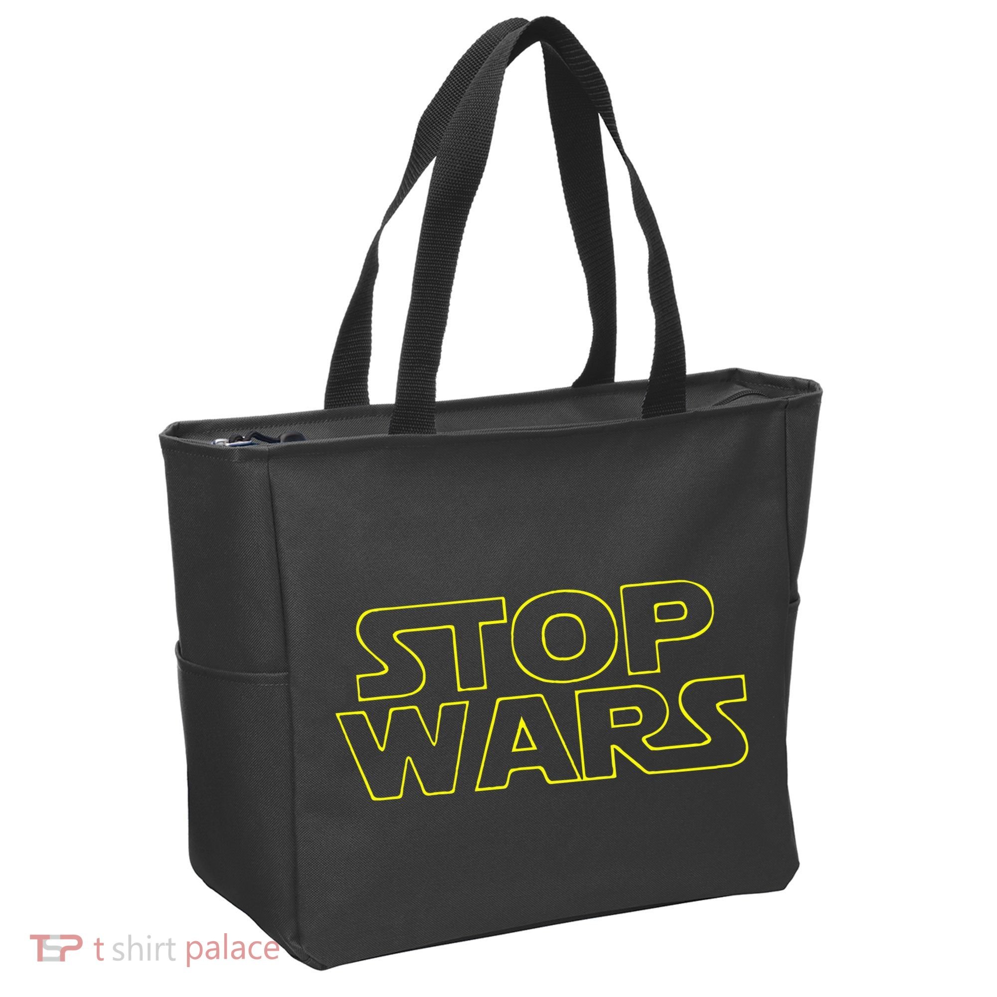 Stop Wars Funny Tote Bag