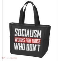 Socialism Works For Those Who Dont Funny Anti Socialism Tote Bag thumb 3