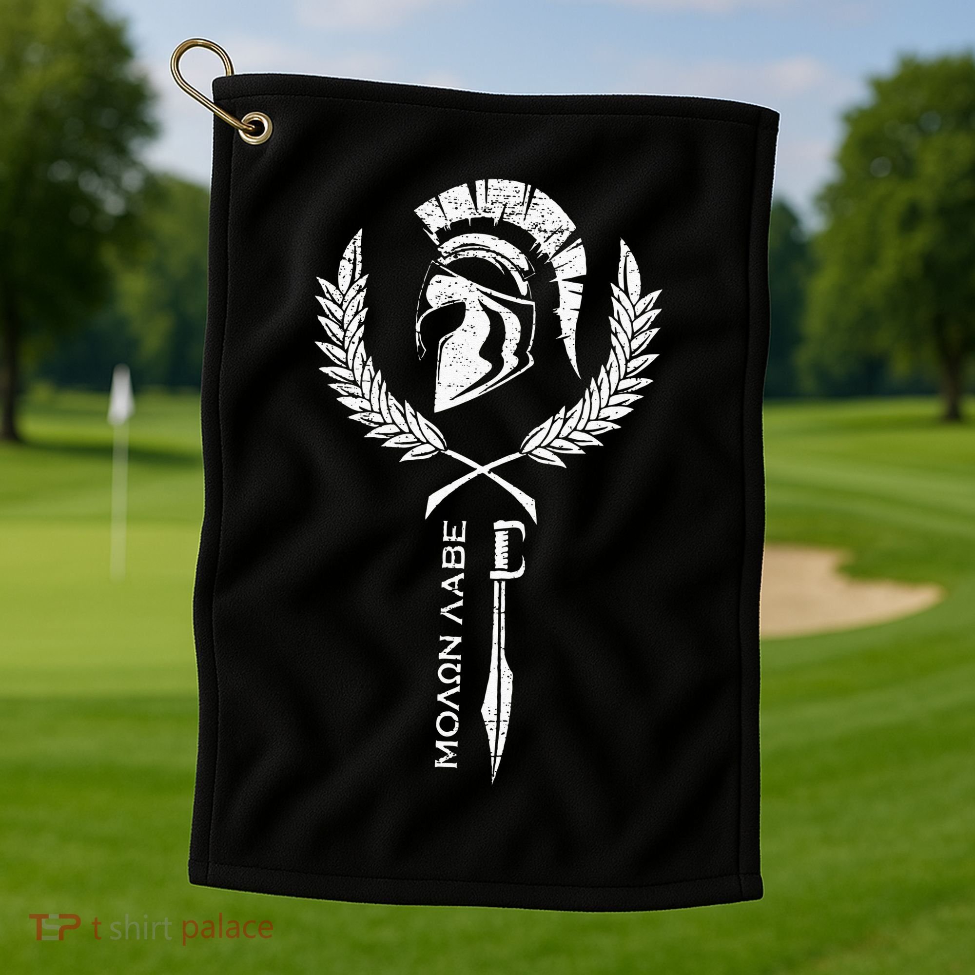Sparta Warrior Fitness Molon Labe Golf Towel