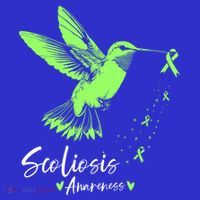Scoliosis Warrior Green Hummingbird Scoliosis Awareness Great Gift T-Shirt thumb 7