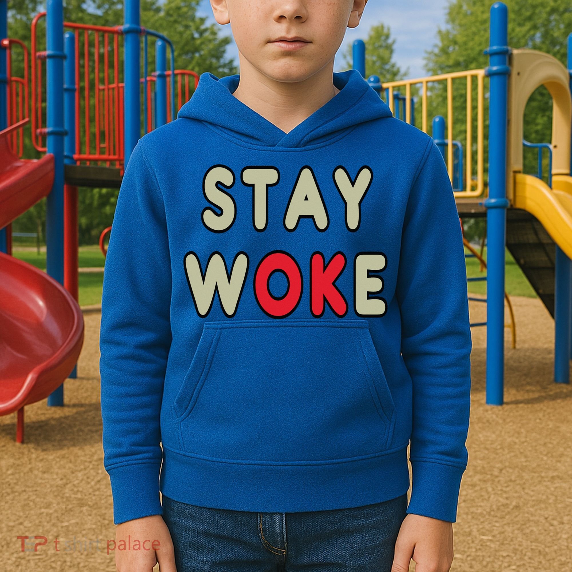 Stay Woke Gift Kids Hoodie