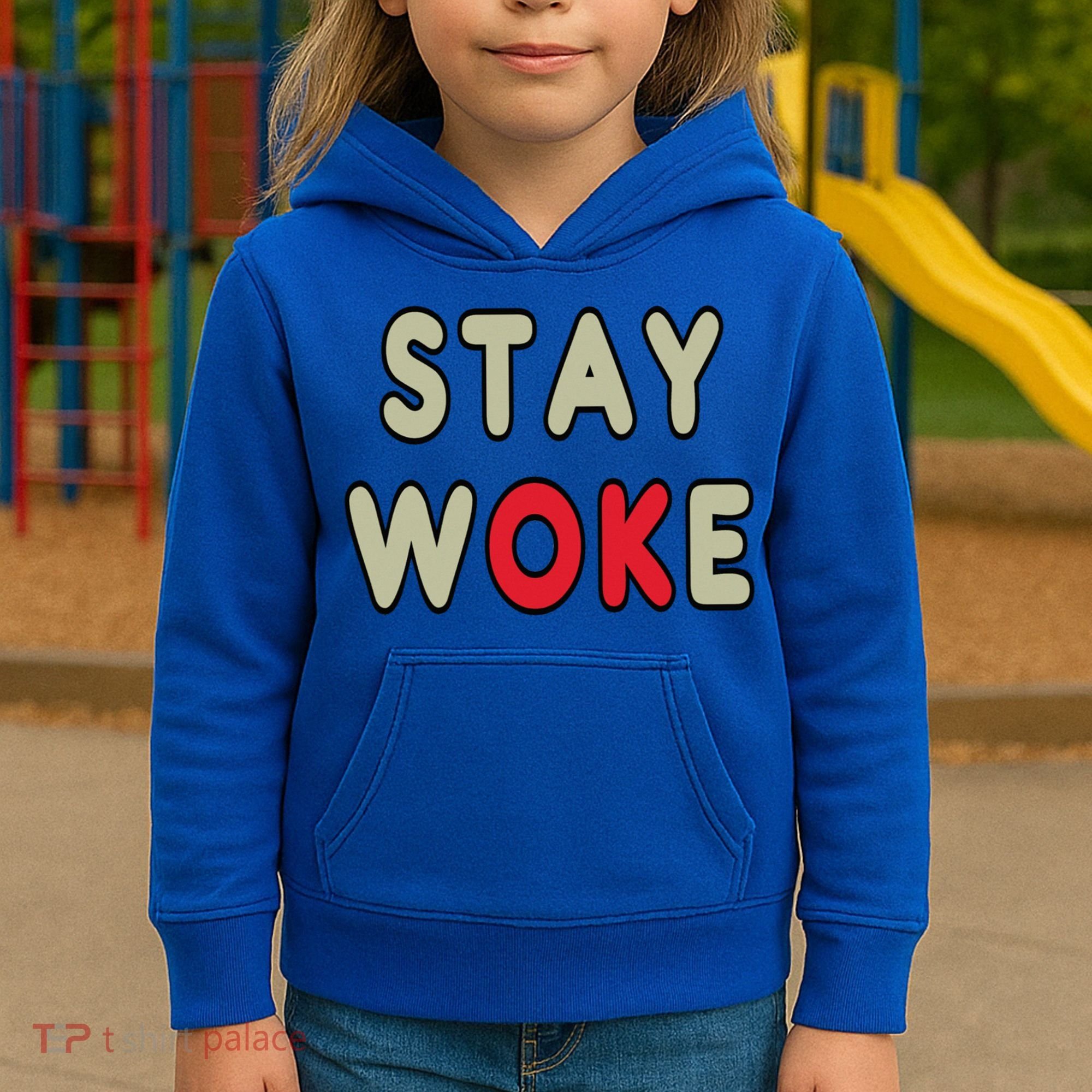 Stay Woke Gift Kids Hoodie