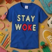 Stay Woke Gift Kids T-Shirt thumb 3