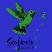 Scoliosis Warrior Green Hummingbird Scoliosis Awareness Gift T-Shirt thumb 7