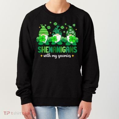 Shenanigans With Gnomies St Patrick Day Women's Sweatshirt