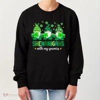Shenanigans With Gnomies St Patrick Day Women's Sweatshirt thumb 0