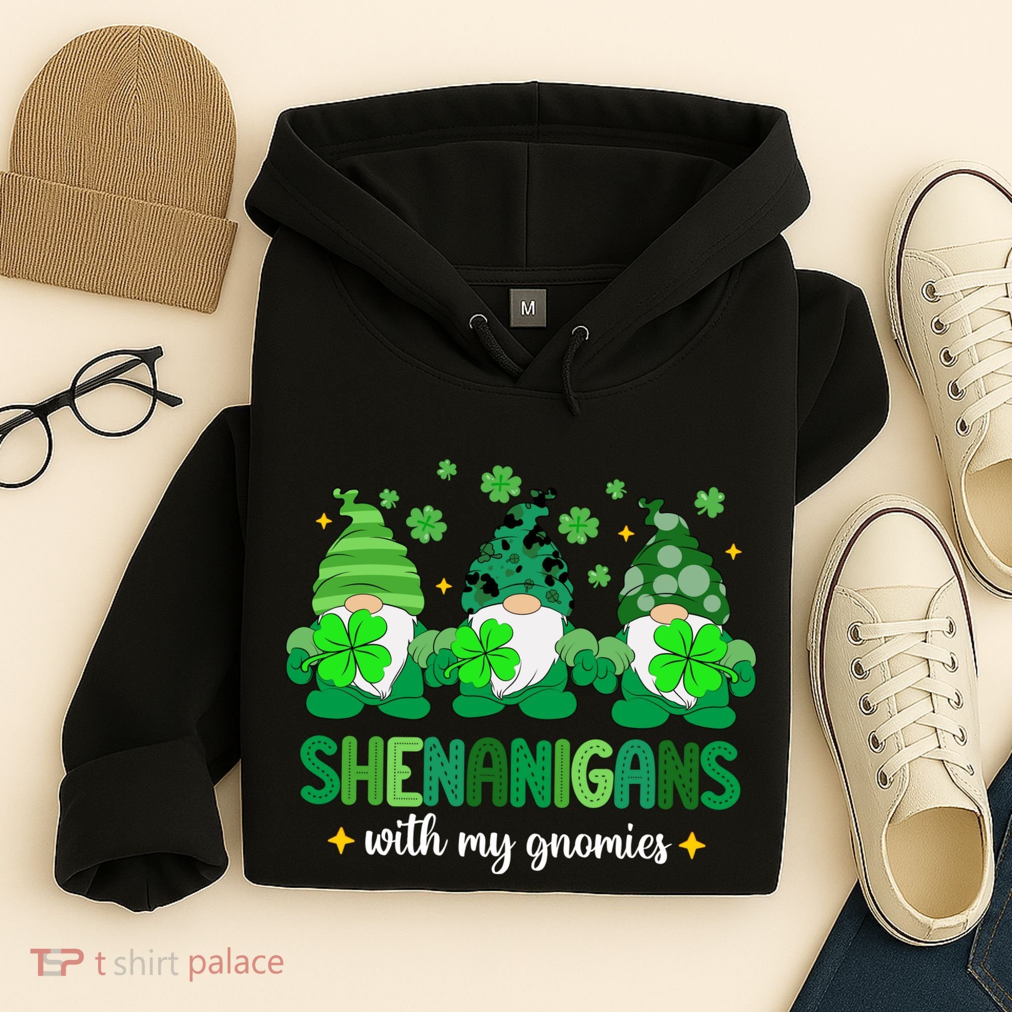 Shenanigans With Gnomies St Patrick Day Hoodie