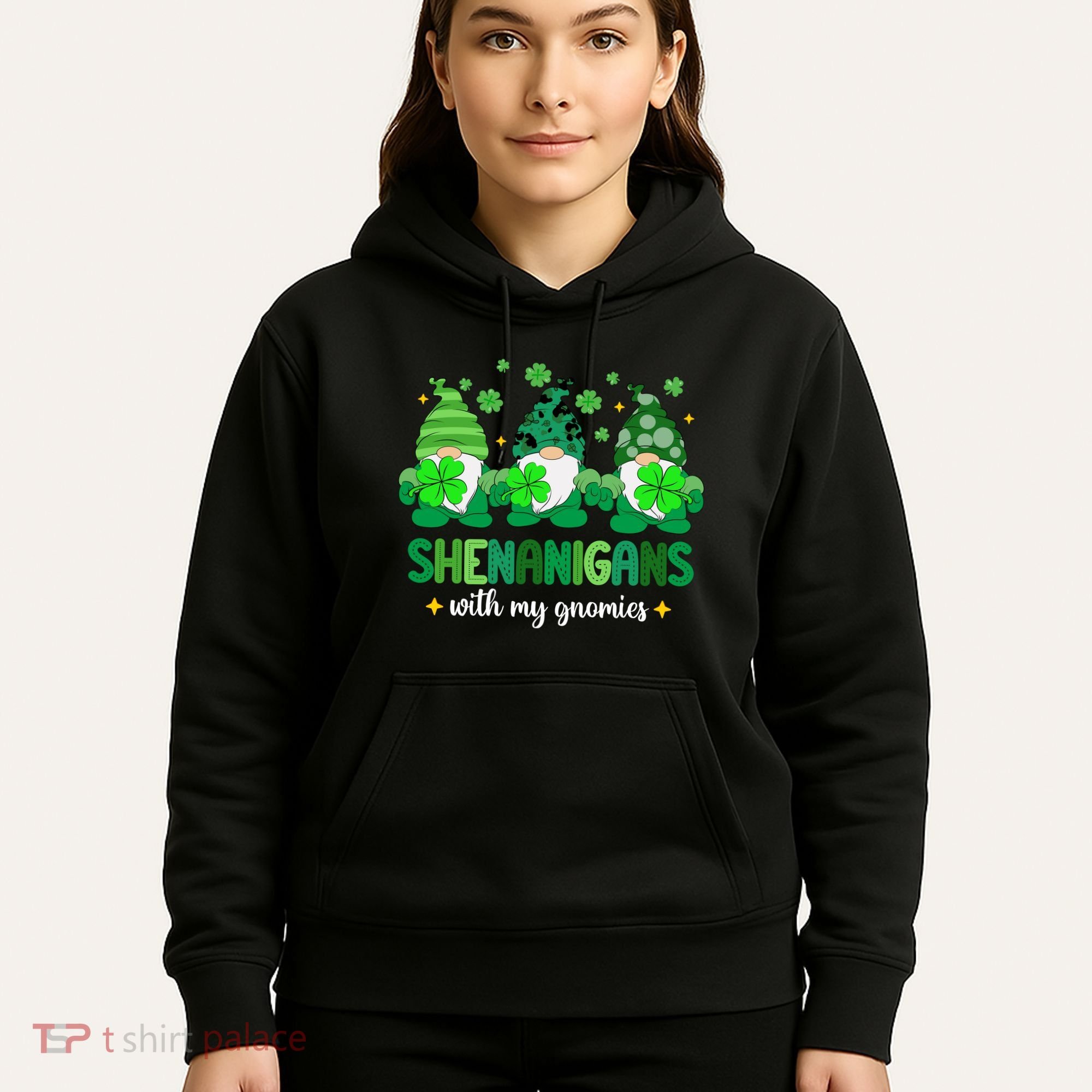 Shenanigans With Gnomies St Patrick Day Hoodie