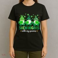Shenanigans With Gnomies St Patrick Day T-Shirt thumb 4
