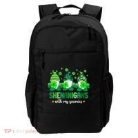 Shenanigans With Gnomies St Patrick Day Backpack thumb 0