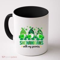 Shenanigans With Gnomies St Patrick Day Coffee Mug thumb 0