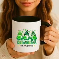Shenanigans With Gnomies St Patrick Day Coffee Mug thumb 3