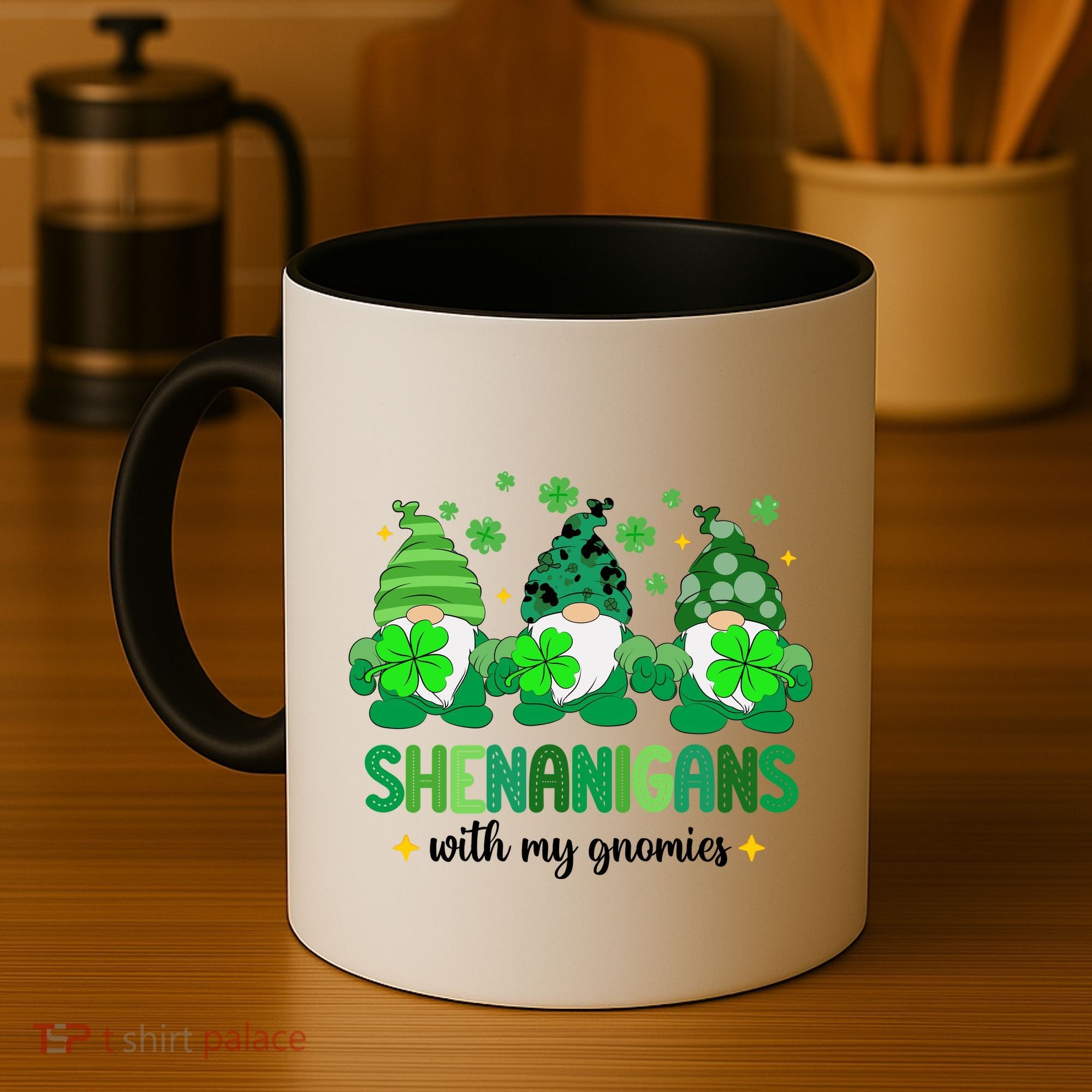 Shenanigans With Gnomies St Patrick Day Coffee Mug