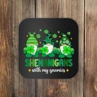 Shenanigans With Gnomies St Patrick Day Coaster thumb 0