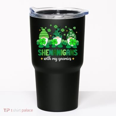 Shenanigans With Gnomies St Patrick Day Tumbler