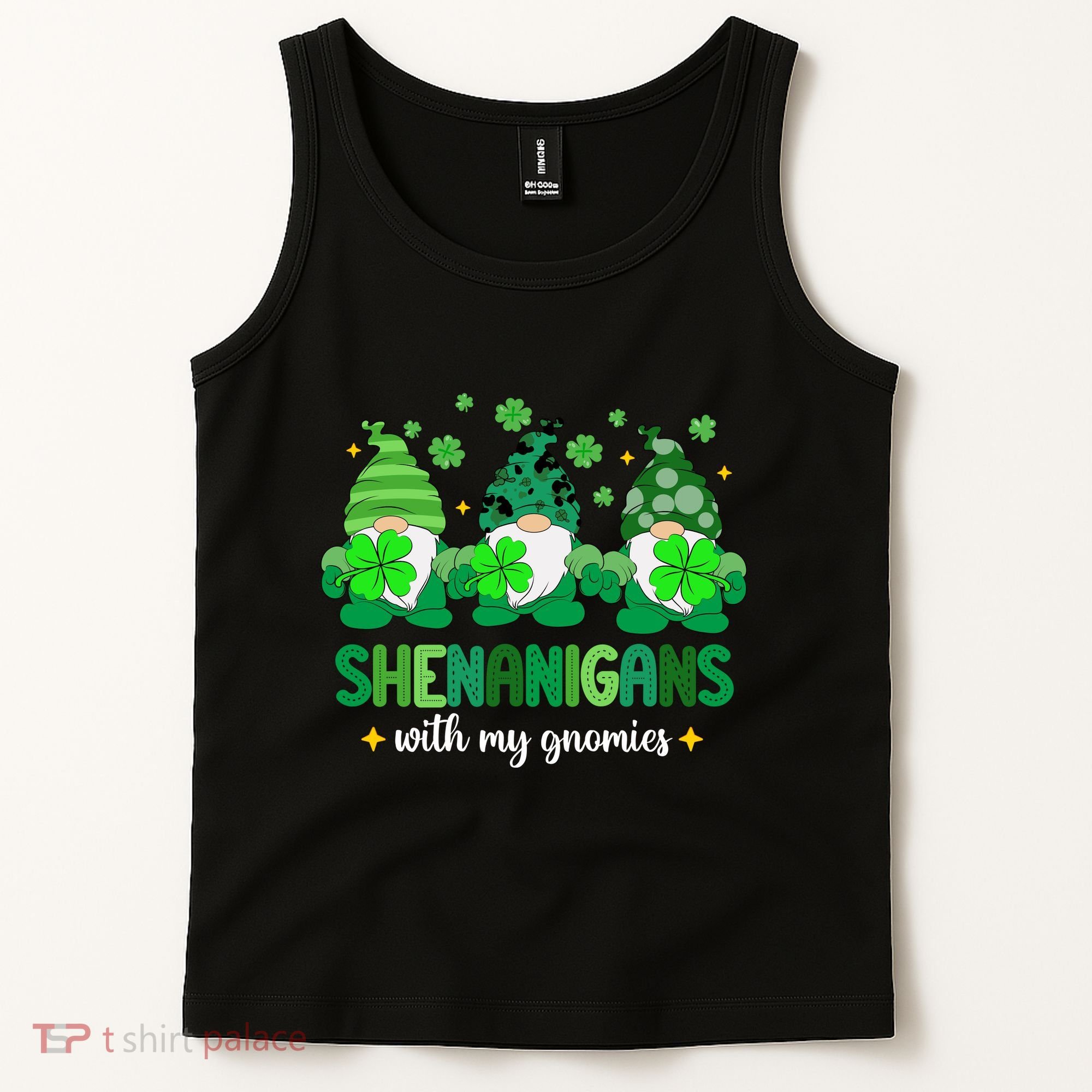 Shenanigans With Gnomies St Patrick Day Tank Top
