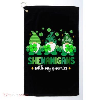 Shenanigans With Gnomies St Patrick Day Golf Towel