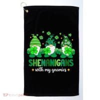 Shenanigans With Gnomies St Patrick Day Golf Towel thumb 0