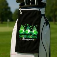 Shenanigans With Gnomies St Patrick Day Golf Towel thumb 2