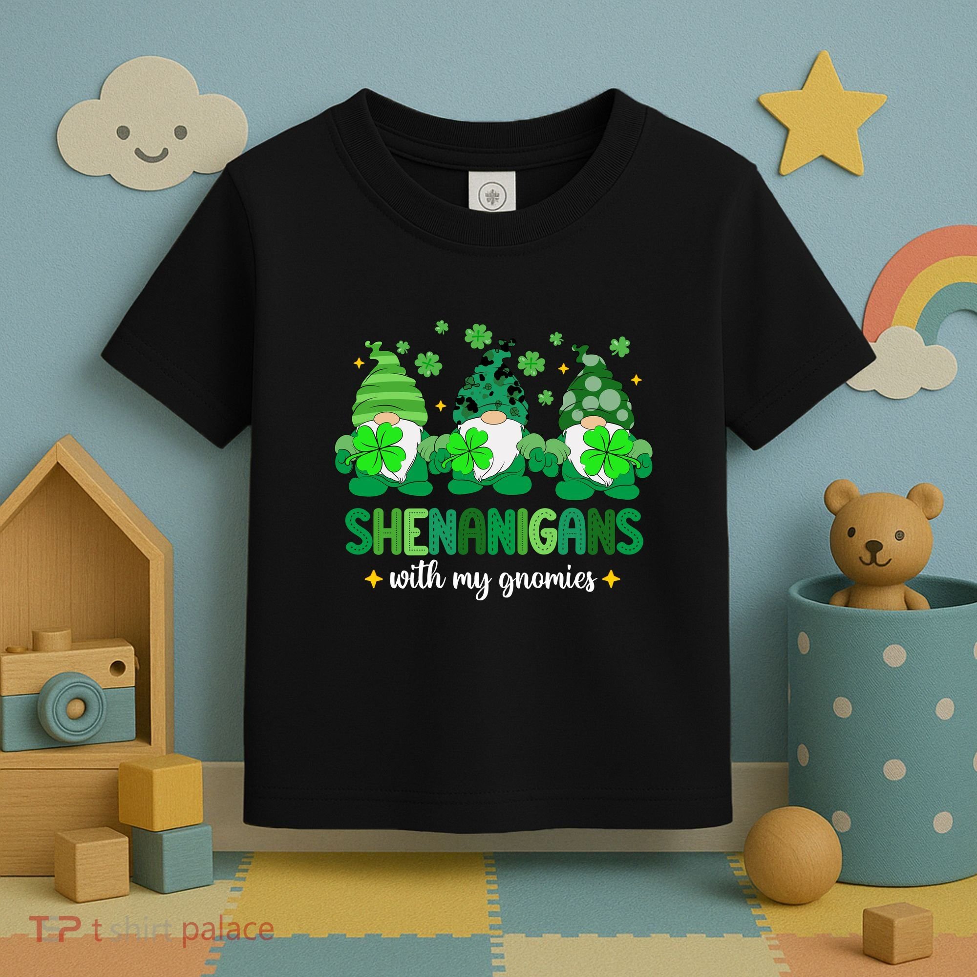 Shenanigans With Gnomies St Patrick Day Toddler T-Shirt