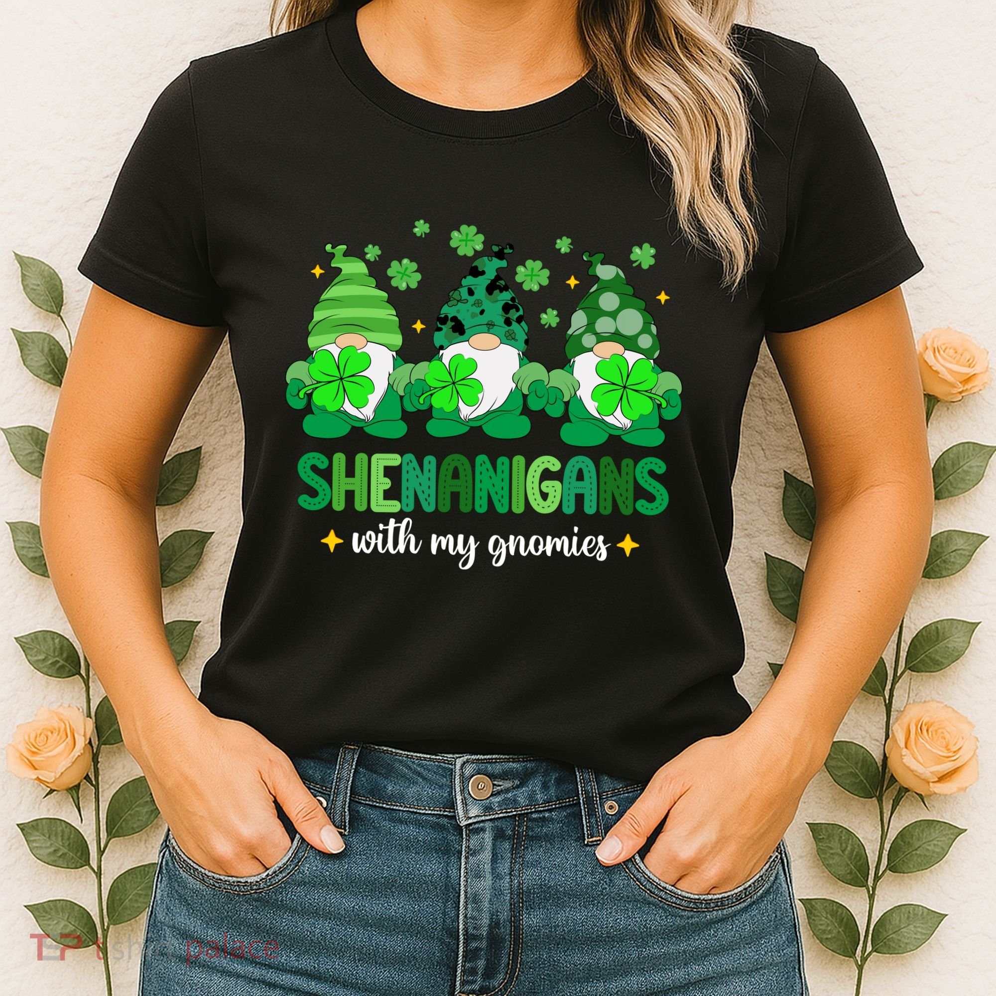 Shenanigans With Gnomies St Patrick Day Women's T-Shirt