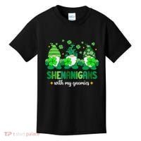 Shenanigans With Gnomies St Patrick Day Kids T-Shirt thumb 0