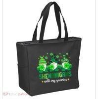 Shenanigans With Gnomies St Patrick Day Tote Bag thumb 2