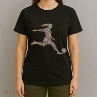 Soccer Women Girl Player T-Shirt thumb 4