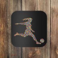 Soccer Women Girl Player Coaster thumb 0