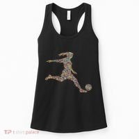 Soccer Women Girl Player Women's Tank Top thumb 0