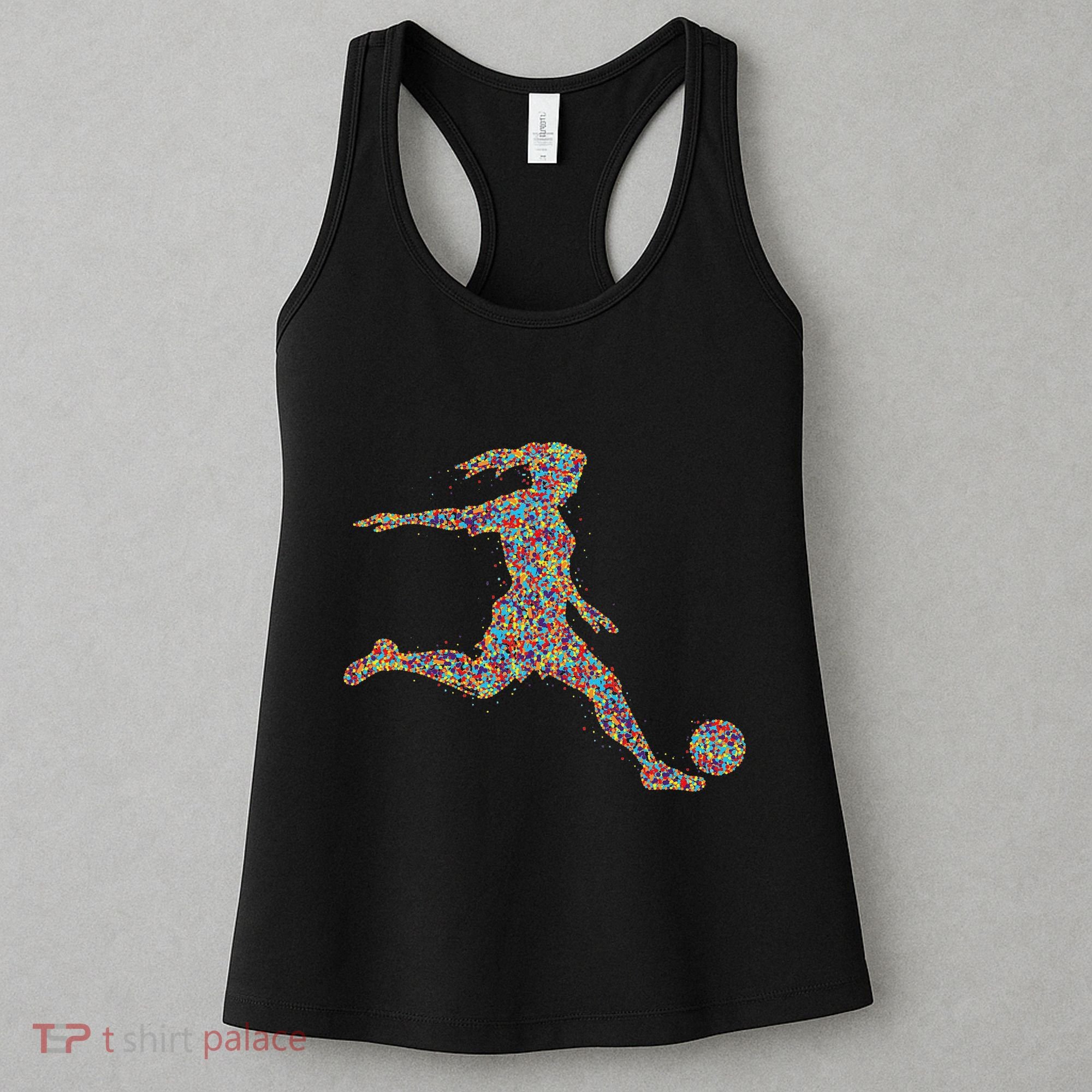 Soccer Women Girl Player Women's Tank Top