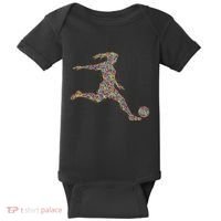 Soccer Women Girl Player Baby Bodysuit thumb 0