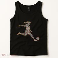 Soccer Women Girl Player Tank Top thumb 2