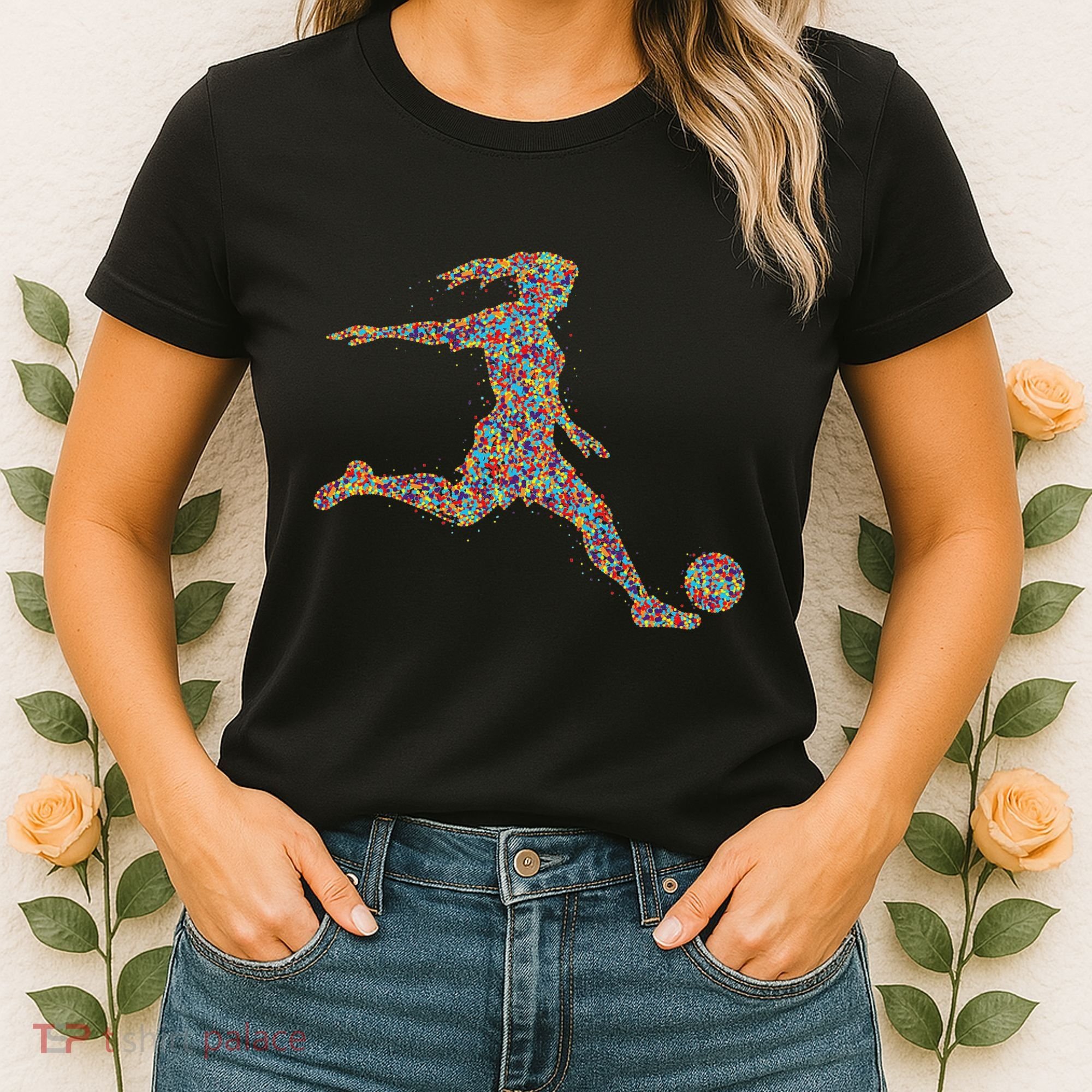 Soccer Women Girl Player Women's T-Shirt