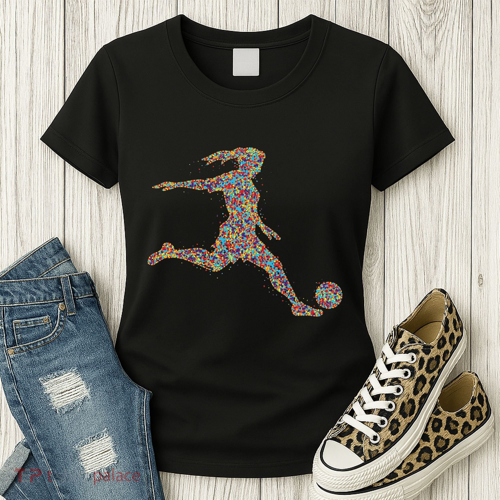 Soccer Women Girl Player Women's T-Shirt