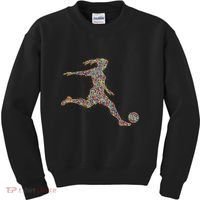 Soccer Women Girl Player Kids Sweatshirt thumb 0