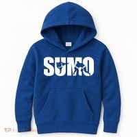 Sumo Wrestling Gift Kids Hoodie thumb 0