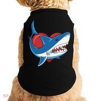 Shark With Heart, Shark Lovers Valentine Gift For Valentine Day Doggie Tank thumb 0