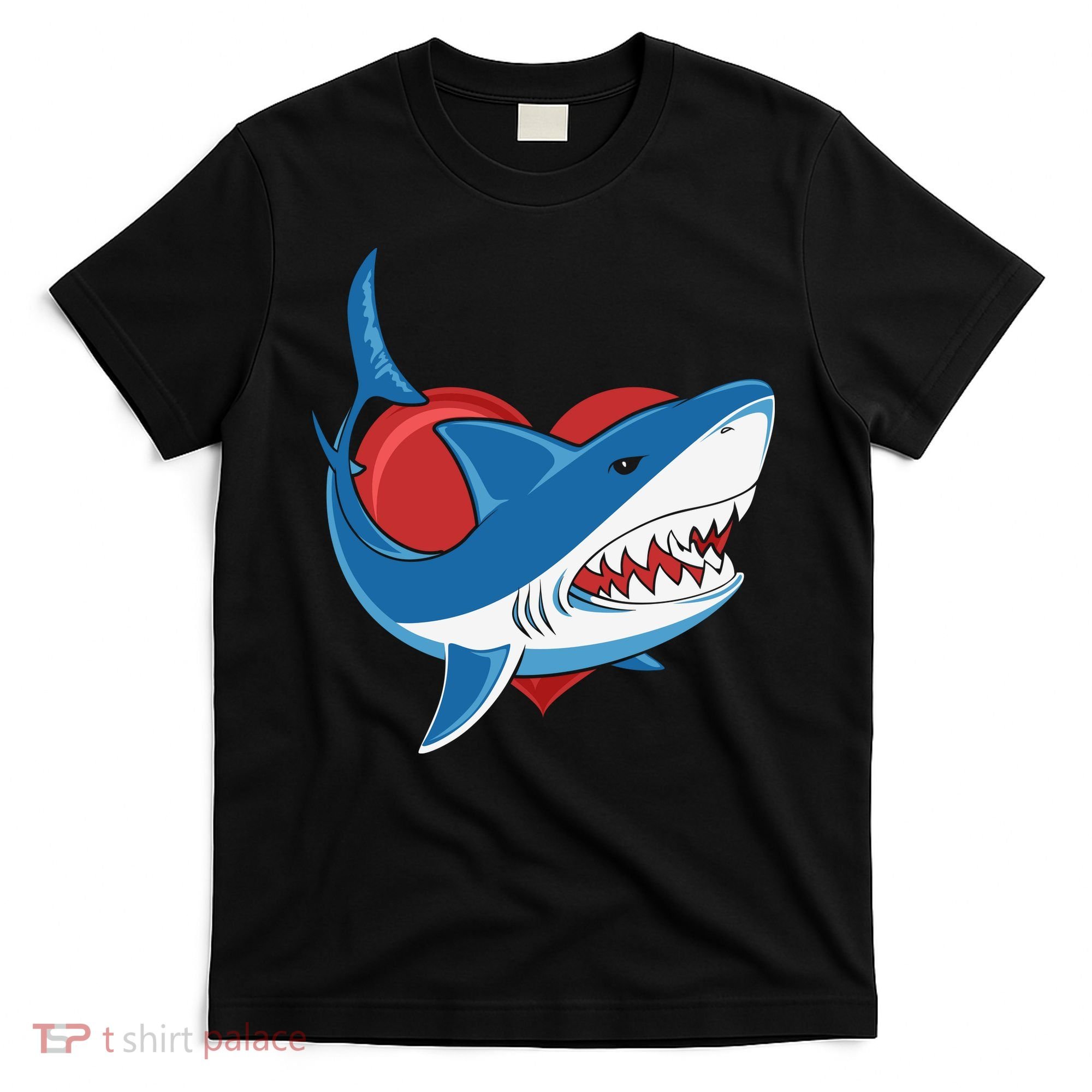 Shark With Heart, Shark Lovers Valentine Gift For Valentine Day T-Shirt