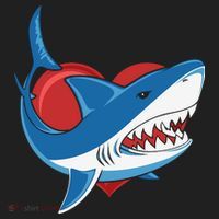 Shark With Heart, Shark Lovers Valentine Gift For Valentine Day Beanie thumb 2