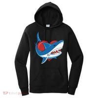 Shark With Heart, Shark Lovers Valentine Gift For Valentine Day Women's Hoodie thumb 0