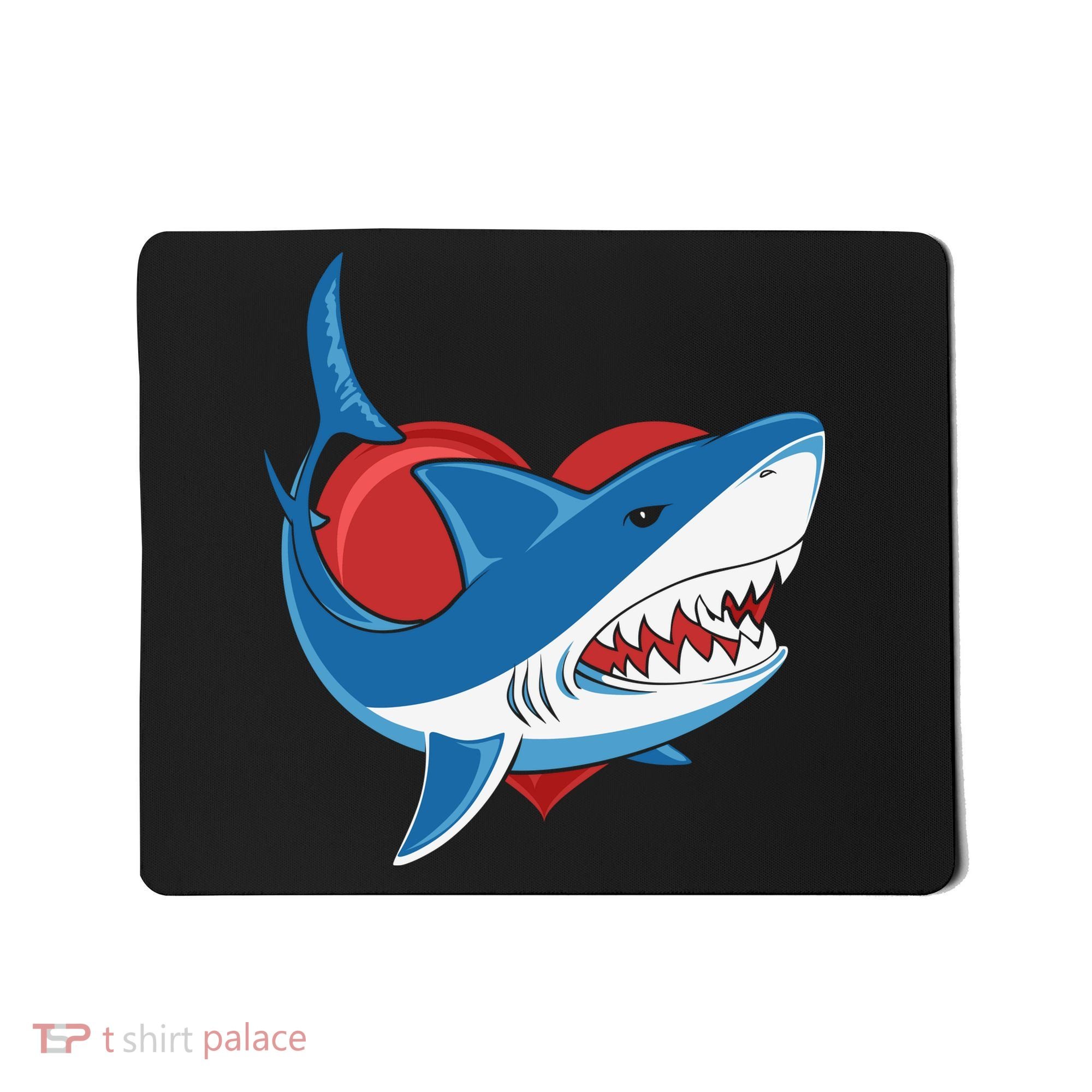 Shark With Heart, Shark Lovers Valentine Gift For Valentine Day Mousepad