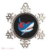 Shark With Heart, Shark Lovers Valentine Gift For Valentine Day Ornament thumb 0