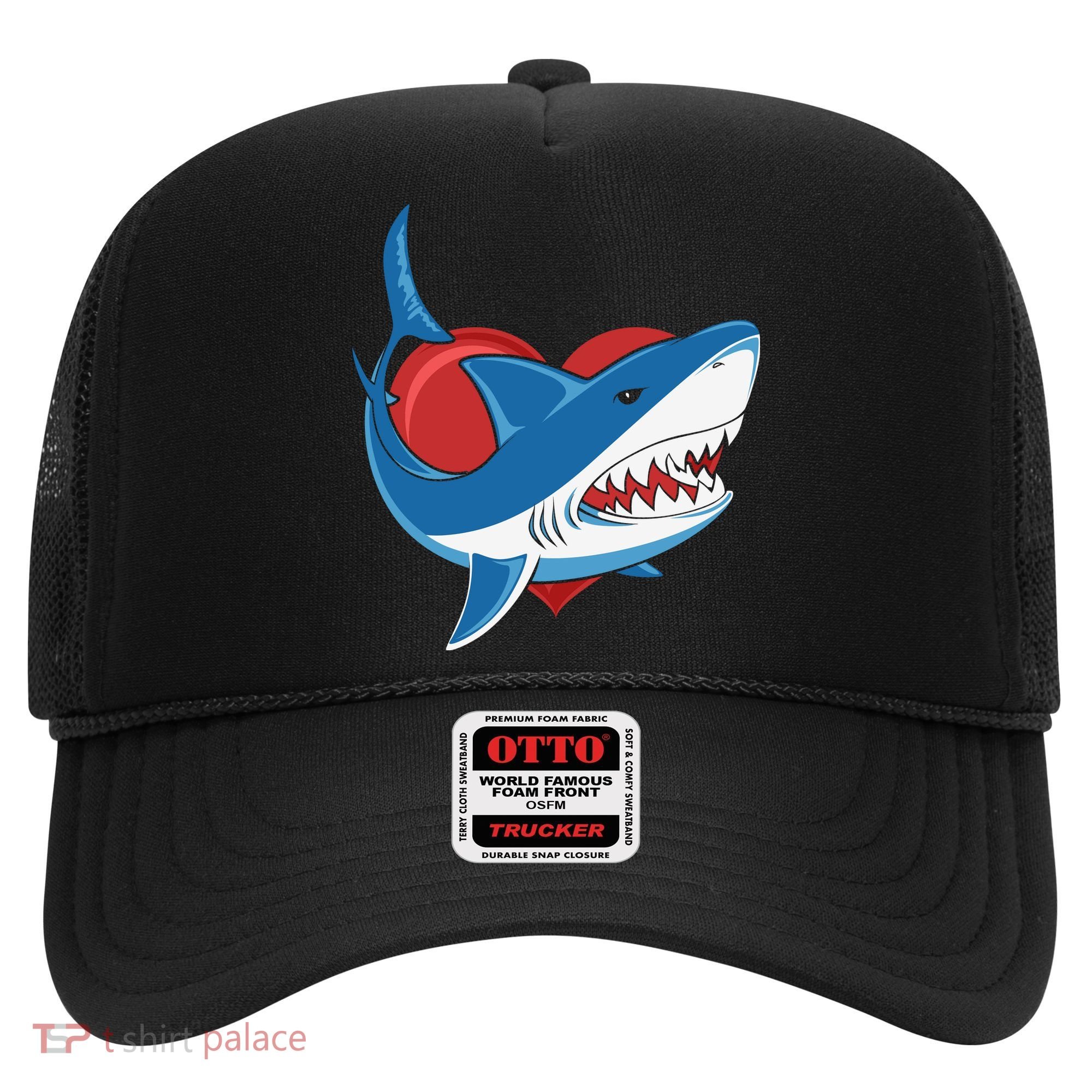 Shark With Heart, Shark Lovers Valentine Gift For Valentine Day Hat