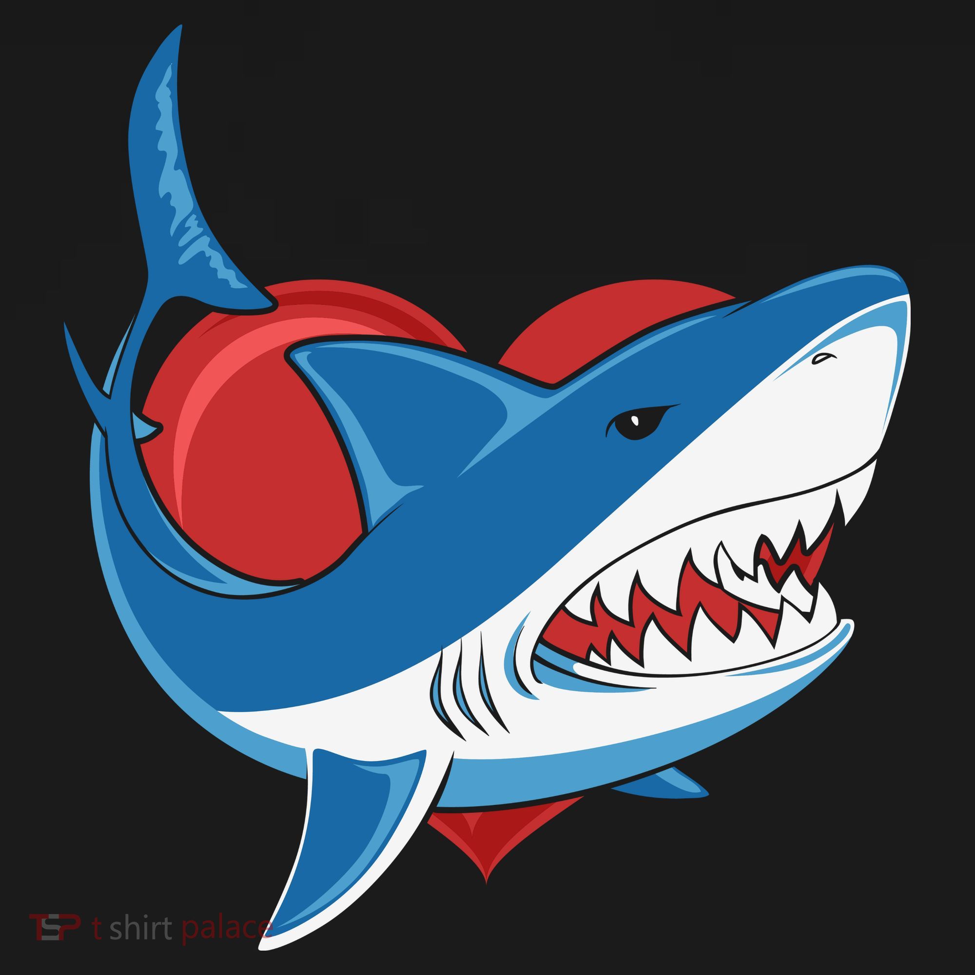 Shark With Heart, Shark Lovers Valentine Gift For Valentine Day Women's T-Shirt