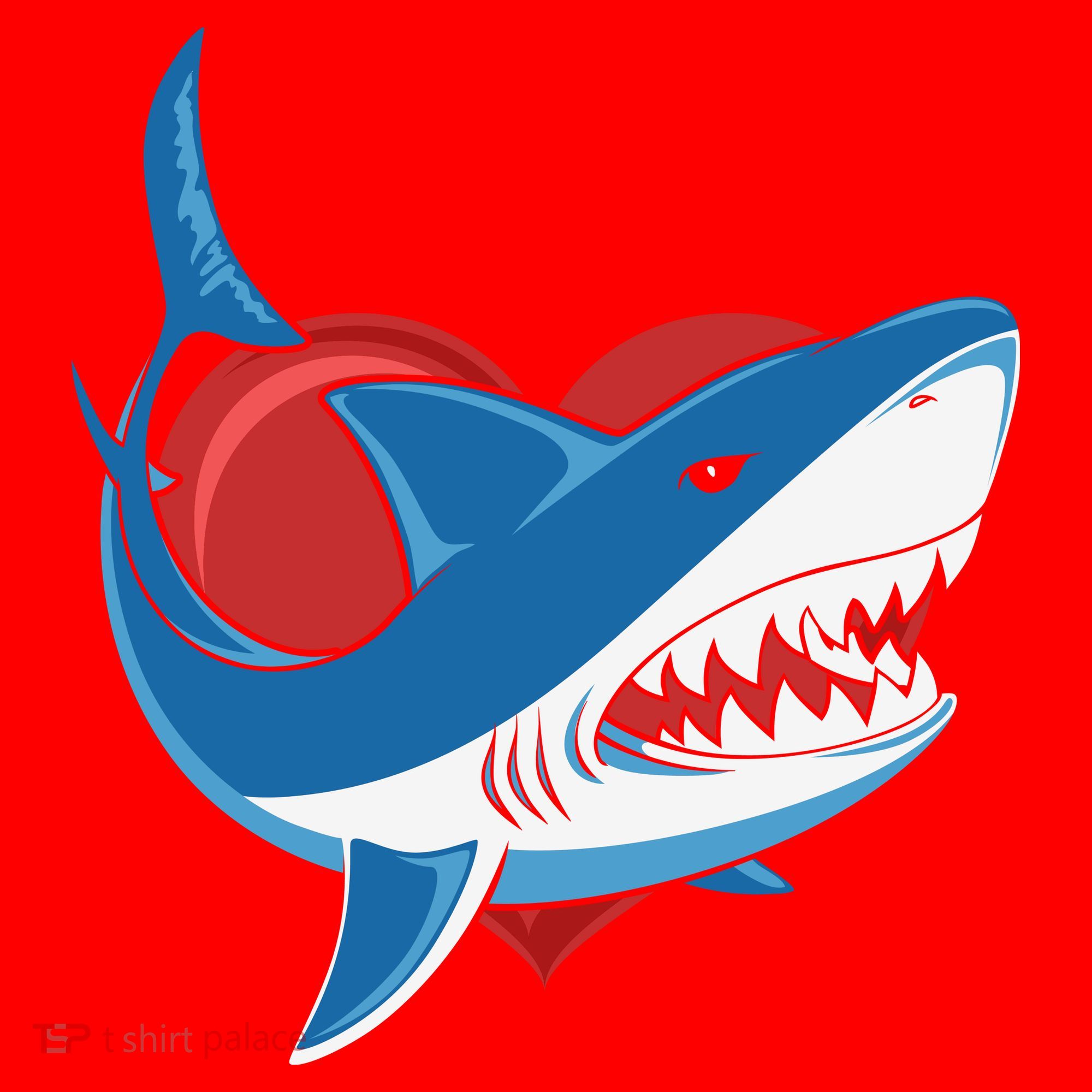 Shark With Heart, Shark Lovers Valentine Gift For Valentine Day Santa Hat