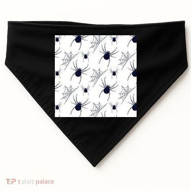 Spider Webs Halloween  USA-Made Doggie Bandana